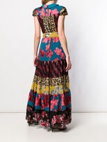 Thumbnail for your product : Alice + Olivia Belted Panelled Long Dress
