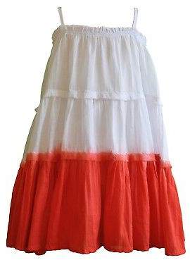 Finn NEW Girls' dip dye dress in red Girl's by Willow and