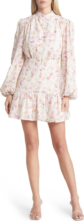 Bardot Hendry Floral Long Sleeve Cotton Minidress - ShopStyle