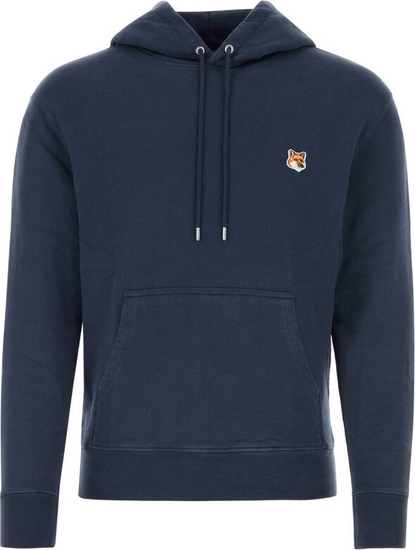 MAISON KITSUNÉ Fox Head Patch Drawstring Hoodie - ShopStyle