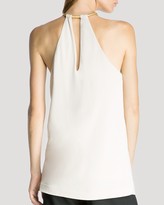 Thumbnail for your product : Halston Top - Sleeveless Ruched Neck