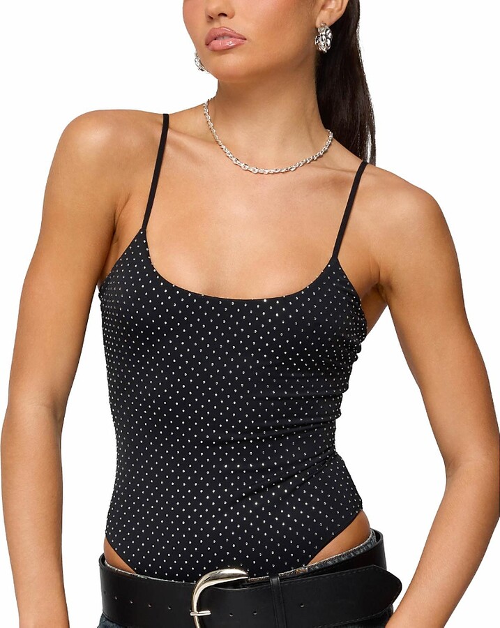 Edikted Georgey Rhinestone Bodysuit