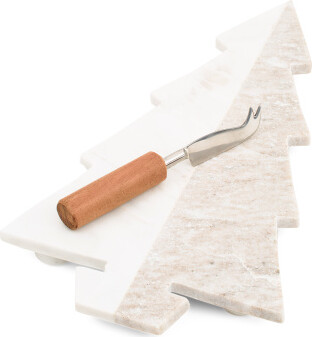 16x9 Christmas Serving Board With Knife