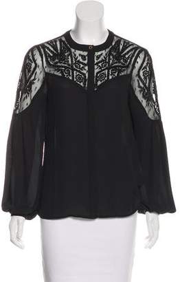 ALICE by Temperley Embroidered Button-Up Top