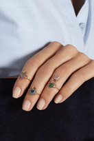 Thumbnail for your product : Hampton Sun Daniela Villegas Ma'at 18-karat rose gold, garnet and sapphire phalanx ring