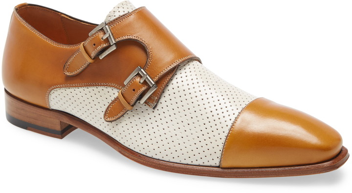 mezlan double monk strap shoes