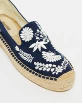 Thumbnail for your product : Soludos Embroidered Platform Smoking Slipper Ibiza