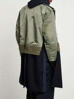 Thumbnail for your product : Sacai Nylon blend twill coat