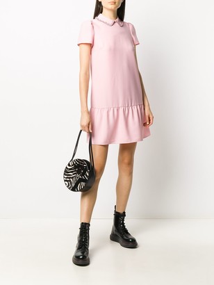 RED Valentino Embroidered Mini Dress ShopStyle