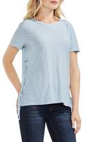 Thumbnail for your product : Vince Camuto Side Lace-Up Cotton Slub Top