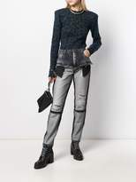 Thumbnail for your product : Unravel Project distressed inside-out jeans