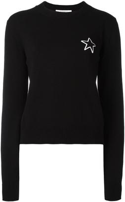 Givenchy star patch knitted jumper