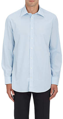 Luciano Barbera Men's Micro-Checked Cotton Shirt