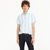Thumbnail for your product : J.Crew Short-sleeve stretch American Pima oxford shirt in blue stripe
