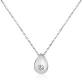 Thumbnail for your product : Forzieri 0.02 ct Diamond Drop 18K Gold Necklace