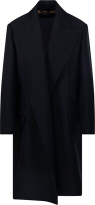 Max Mara V-Neck Long-Sleeved Coat - ShopStyle