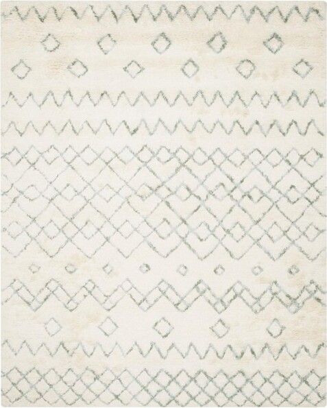 Safavieh CasablancaCSB806HandTuftedIndoorAreaRug-Ivory/Blue-9'x12'