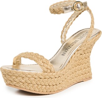 Stuart Weitzman Braida Strap Espadrille Wedge Sandals - ShopStyle