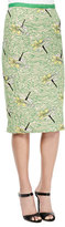 Thumbnail for your product : Tracy Reese Pencil Skirt with Dragonfly Embellishment