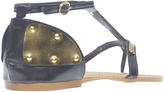 Thumbnail for your product : Wet Seal Gold T-Strap Heel Sandal