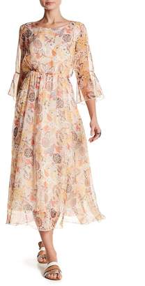 Luma Floral Bell Sleeve Maxi Dress