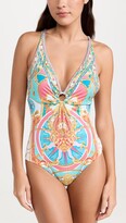 Thumbnail for your product : Camilla Ring Detail Plunge One Piece
