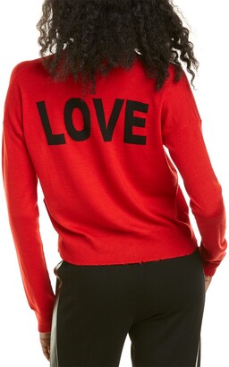 Zadig & Voltaire Happy Intarsia Love Wool Sweater