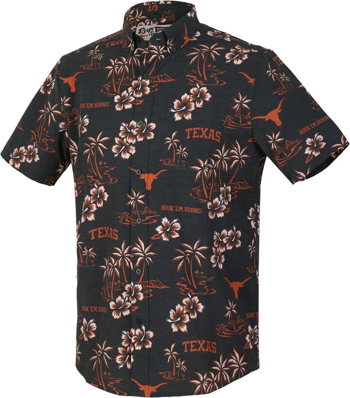 Reyn Spooner Men's Texas Longhorns Black Classic Lifestyle Woven Button-Down Shirt, Small