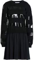 Thumbnail for your product : Moschino Paneled Coated Wool And Satin-crepe Mini Dress