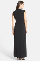 Thumbnail for your product : Ellen Tracy Embellished V-Neck Jersey Gown
