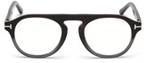 Thumbnail for your product : Tom Ford 49MM Blue Block Gradient Soft Round Eyeglasses