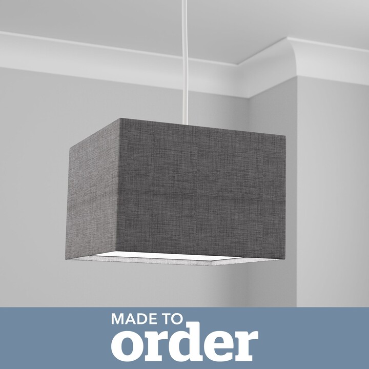 Dunelm Made to Order 30cm Square Lamp Shade Grey ShopStyle