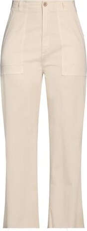 ボトムスその他 DEPARTMENT 5 Misa white cotton wide trousers DEPARTMENT 5 Misa white cotton wide trousers - ShopStyle Pants