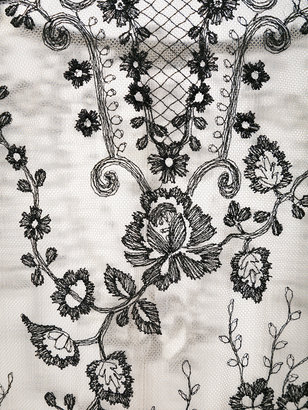 I.D. Sarrieri I.D.Sarrieri floral embroidery bodysuit