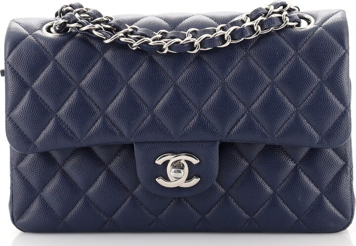 Chanel Classic Double Flap Bag Quilted Caviar Small - ShopStyle