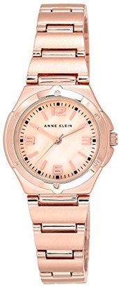 Anne Klein Women's Ebelle Quartz Watch with Mother of Pearl Dial Analogue Display and Rose Gold Alloy Bracelet 10/N8654RMRG
