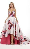 Thumbnail for your product : Janique - Strapless Sweetheart Hi-Lo Floral Ballgown JA2002