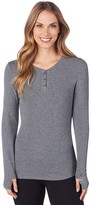 Thumbnail for your product : Cuddl Duds Women's Softwear with Stretch Ribbed Long Sleeve Henley Top