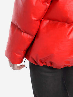 Isaac Sellam WOMEN'S RED LEATHER PADDED JACKET