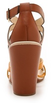 Thumbnail for your product : See by Chloe Two Tone Wedge Sandals
