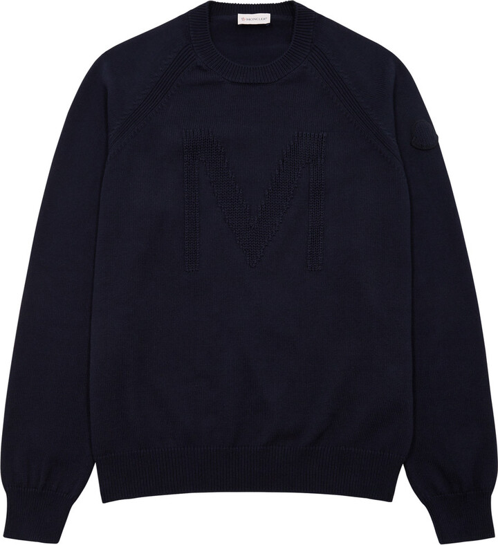 Moncler Logo-intarsia Cotton Jumper