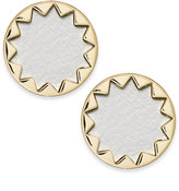 Thumbnail for your product : House Of Harlow Gold-Tone Leather Sunburst Stud Earrings