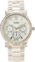 Thumbnail for your product : XOXO XO5529 Silver-Tone & Transparent Watch