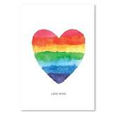Thumbnail for your product : NEW Americanflat Rainbow Heart Print Art