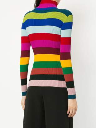 Milly ribbed roll neck top