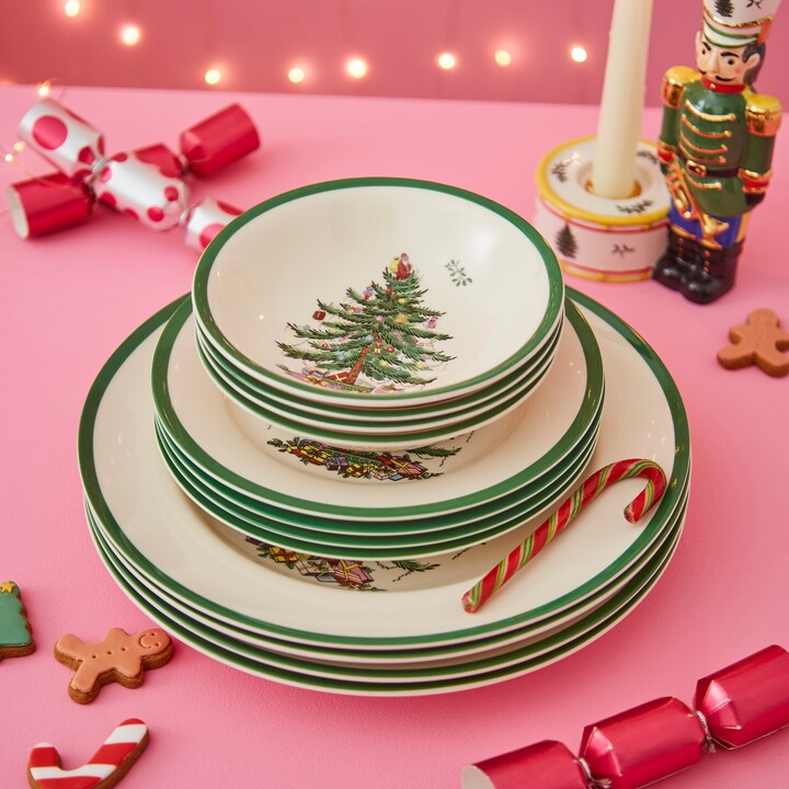 Spode Christmas Tree 12 Piece Dinner Set White ShopStyle Holiday