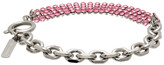 Thumbnail for your product : Justine Clenquet SSENSE Exclusive Silver & Pink Shanon Bracelet