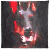 Thumbnail for your product : Givenchy Doberman Wool Scarf