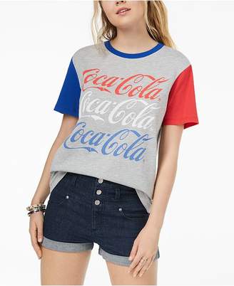 Hybrid Juniors' Coca-Cola Graphic-Print T-Shirt
