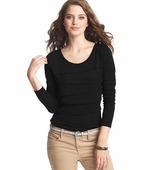 Thumbnail for your product : LOFT Tiered Long Sleeve Tee